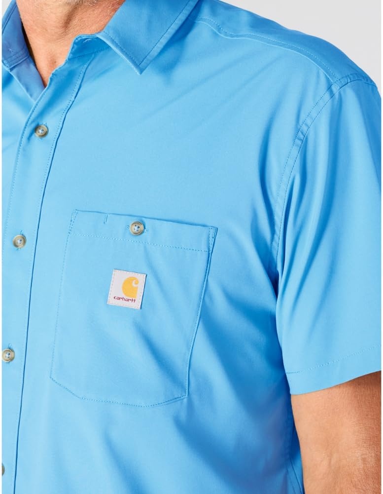 image:imageCarhartt Mens 106141 Force Sun Defender Relaxed Fit Lightweight ShoTranquil Blue
