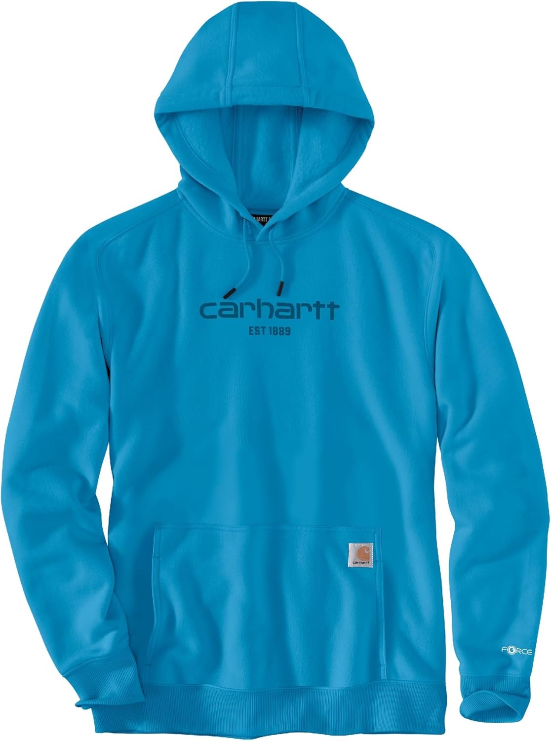 image:imageCarhartt Mens 106655 Force Relaxed Fit Lightweight Logo Graphic SweatAtomic Blue