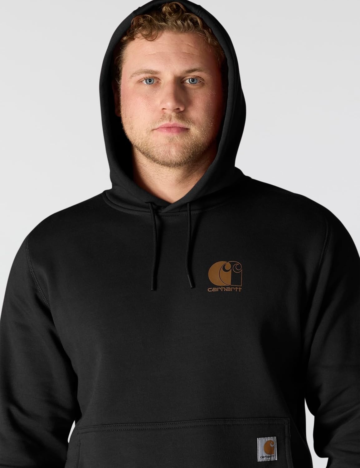 image:imageCarhartt Mens 106655 Force Relaxed Fit Lightweight Logo Graphic SweatBlack