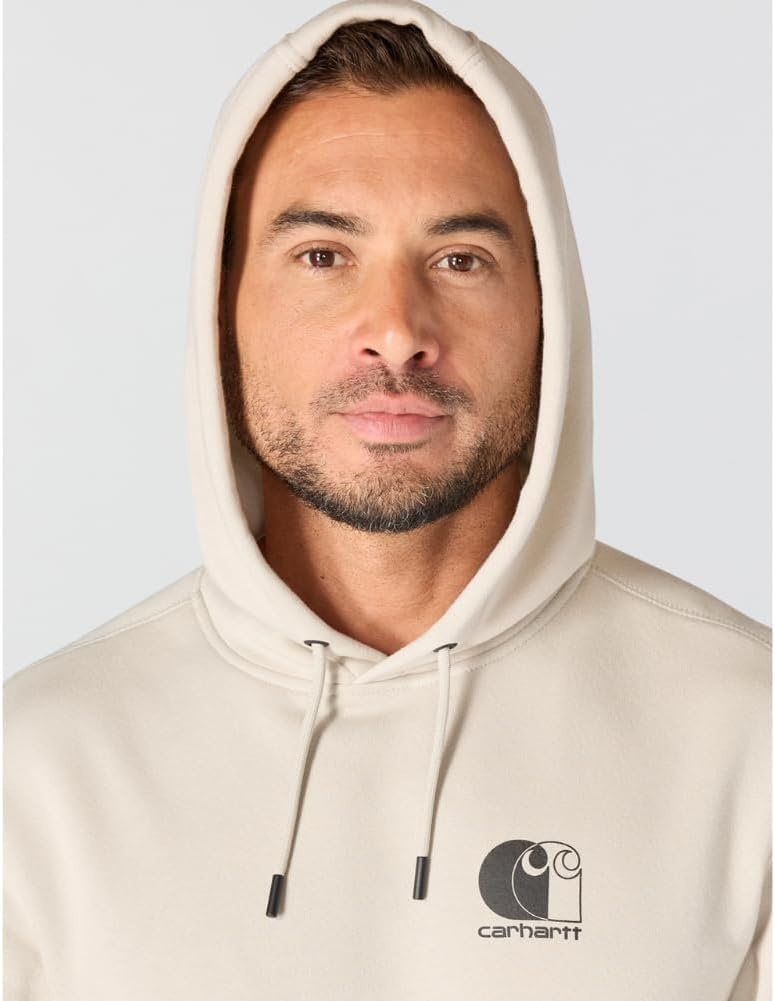 image:imageCarhartt Mens 106655 Force Relaxed Fit Lightweight Logo Graphic SweatCobblestone