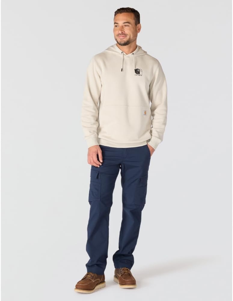 image:imageCarhartt Mens 106655 Force Relaxed Fit Lightweight Logo Graphic SweatCobblestone