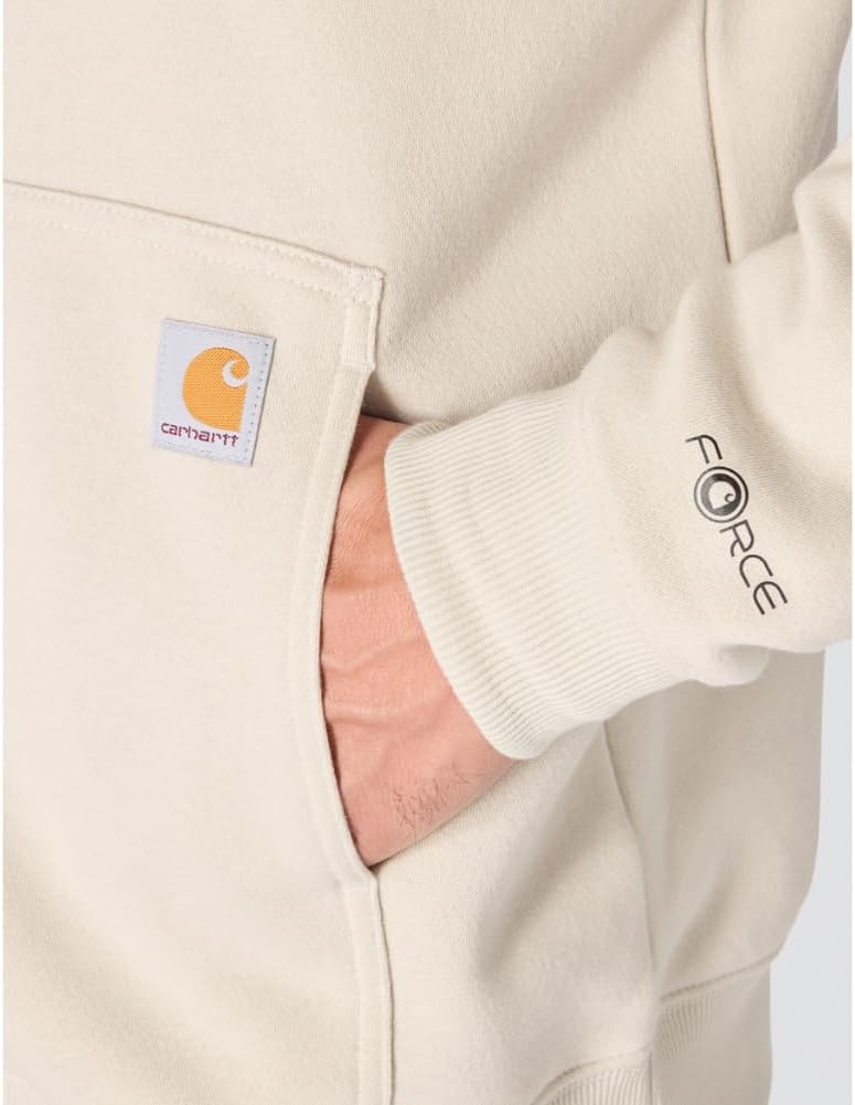 image:imageCarhartt Mens 106655 Force Relaxed Fit Lightweight Logo Graphic SweatCobblestone