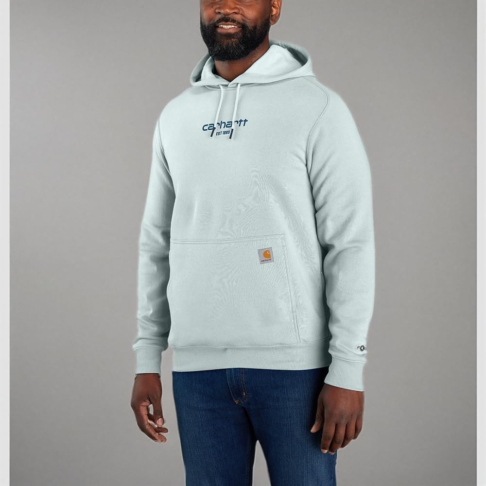 image:imageCarhartt Mens 106655 Force Relaxed Fit Lightweight Logo Graphic SweatDew Drop