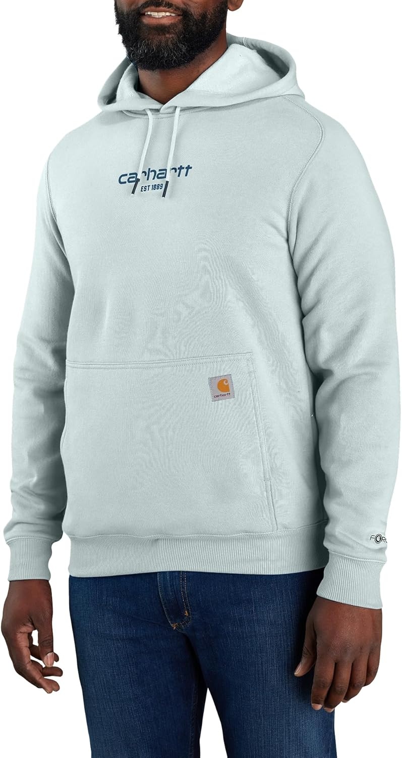 image:imageCarhartt Mens 106655 Force Relaxed Fit Lightweight Logo Graphic SweatDew Drop
