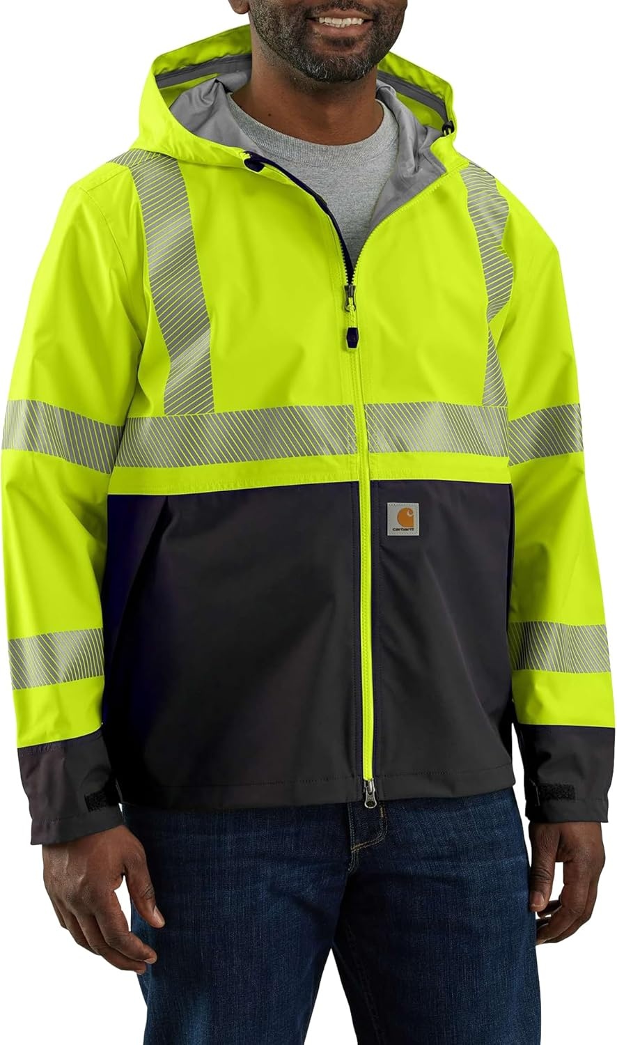 image:imageCarhartt Mens 106693 HighVisibility Storm Defender Loose Fit LightweBrite Lime