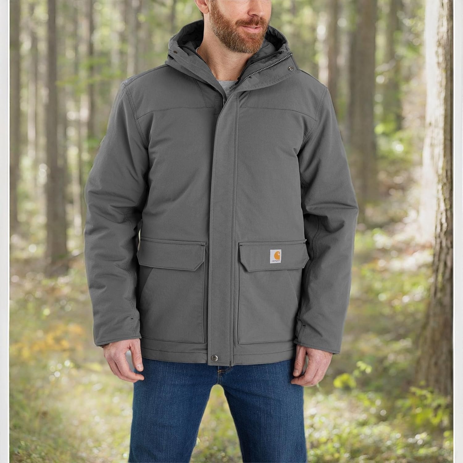 image:imageCarhartt Mens Camden Traditional CoatGravel
