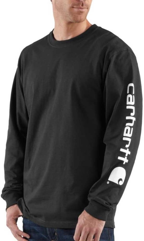 image:imageCarhartt Mens Dearborn Loose LS Logo TShirtBlack