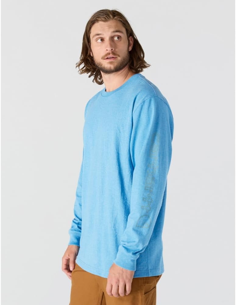 image:imageCarhartt Mens Dearborn Loose LS Logo TShirtTranquil Blue