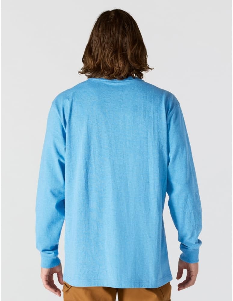 image:imageCarhartt Mens Dearborn Loose LS Logo TShirtTranquil Blue