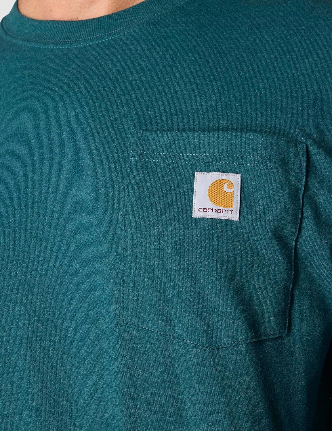 image:imageCarhartt Mens Dearborn Loose LS TShirtGreenstone Heather