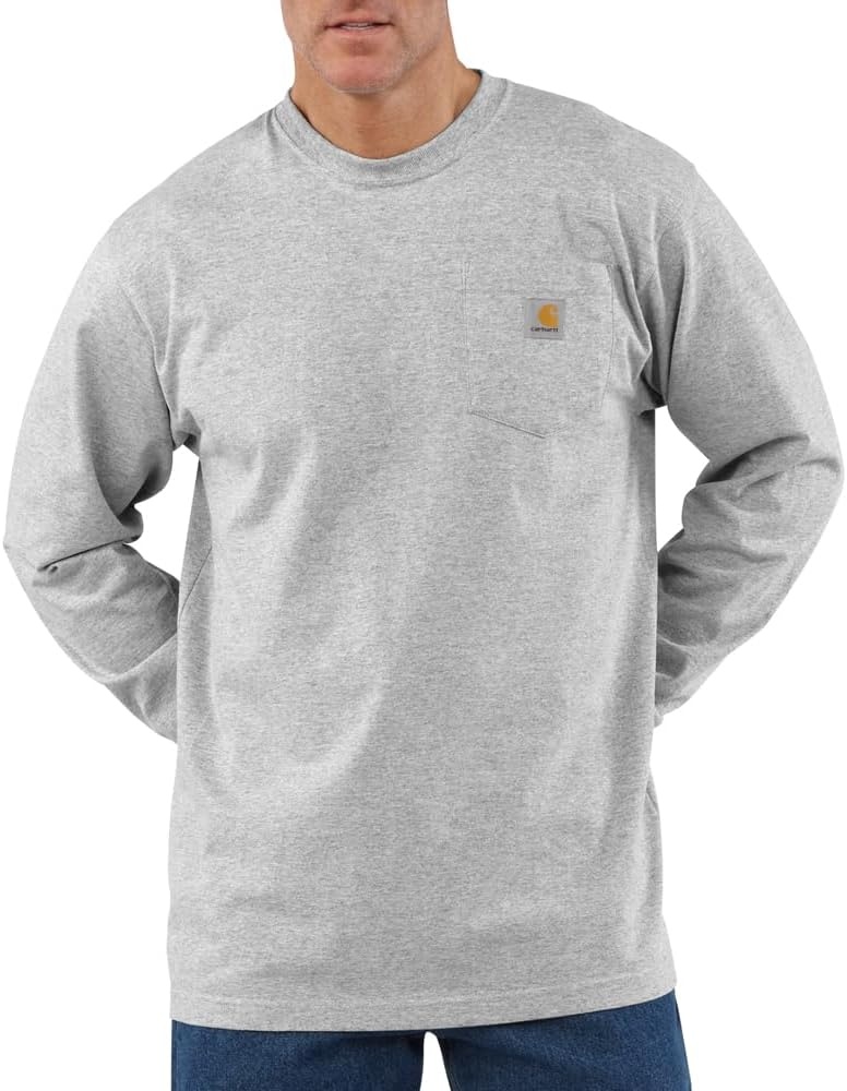 image:imageCarhartt Mens Dearborn Loose LS TShirtHeather Grey