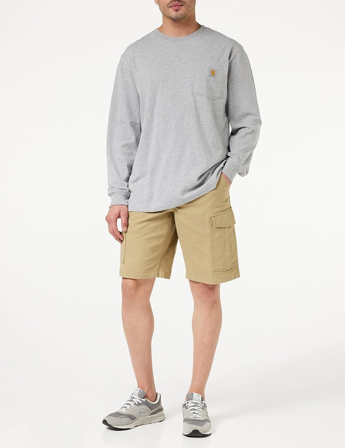image:imageCarhartt Mens Dearborn Loose LS TShirtHeather Grey