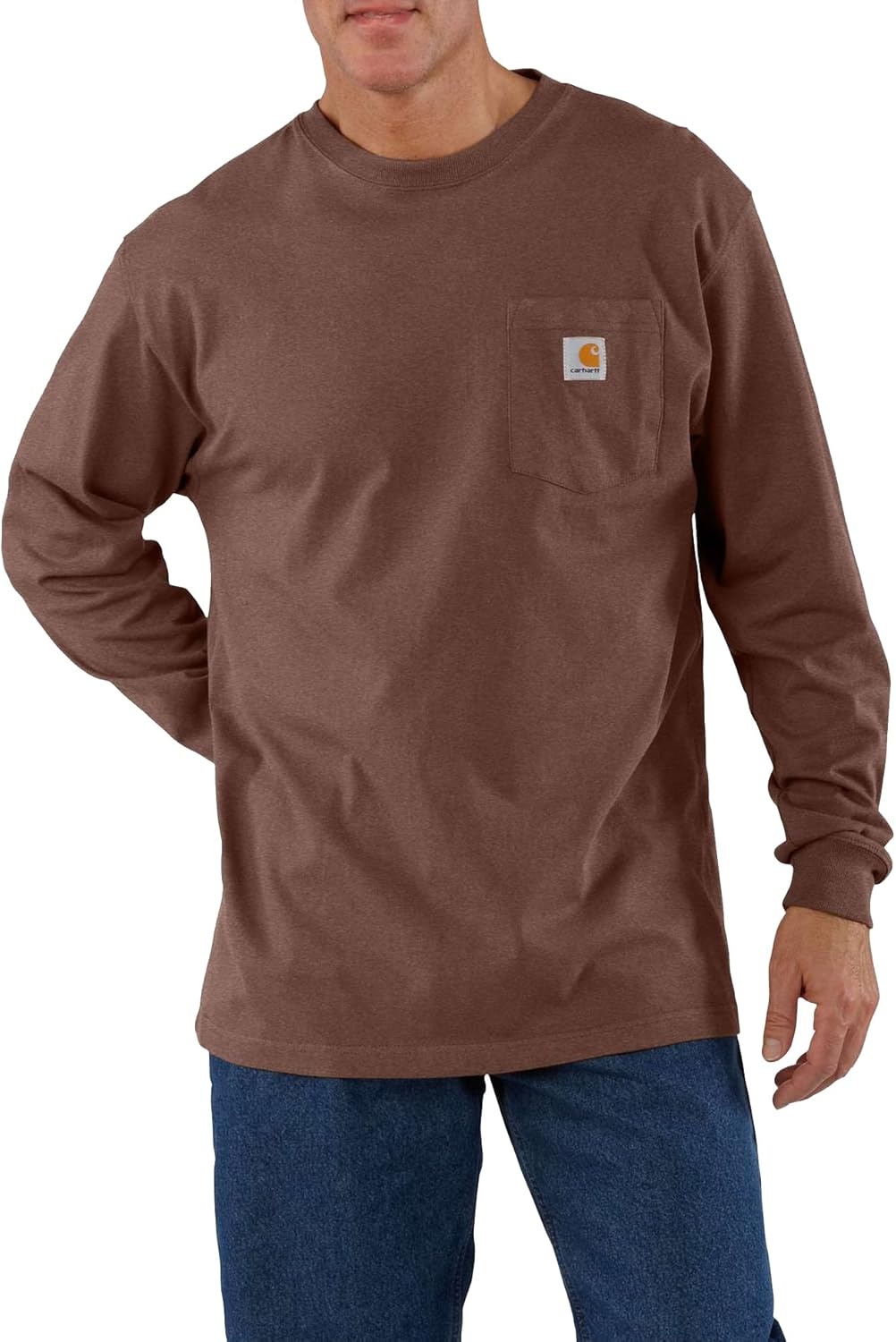 image:imageCarhartt Mens Dearborn Loose LS TShirtMocha Heather
