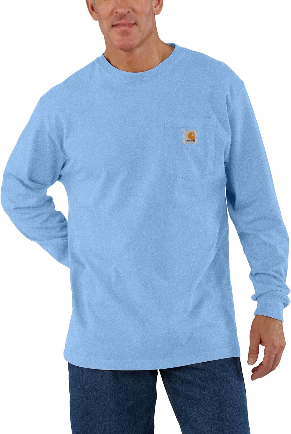 image:imageCarhartt Mens Dearborn Loose LS TShirtSkystone Heather