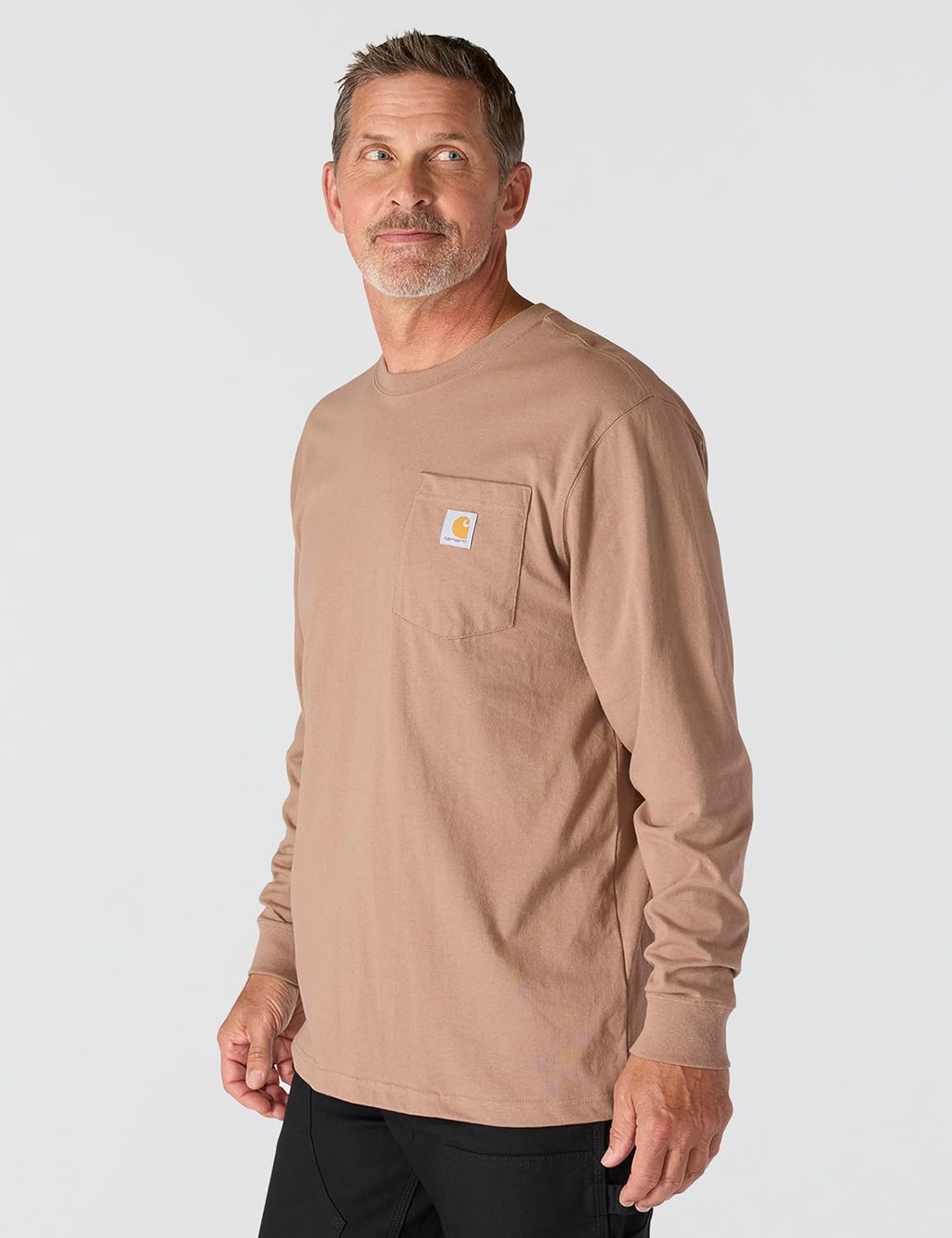 image:imageCarhartt Mens Dearborn Loose LS TShirtSoft Sepia