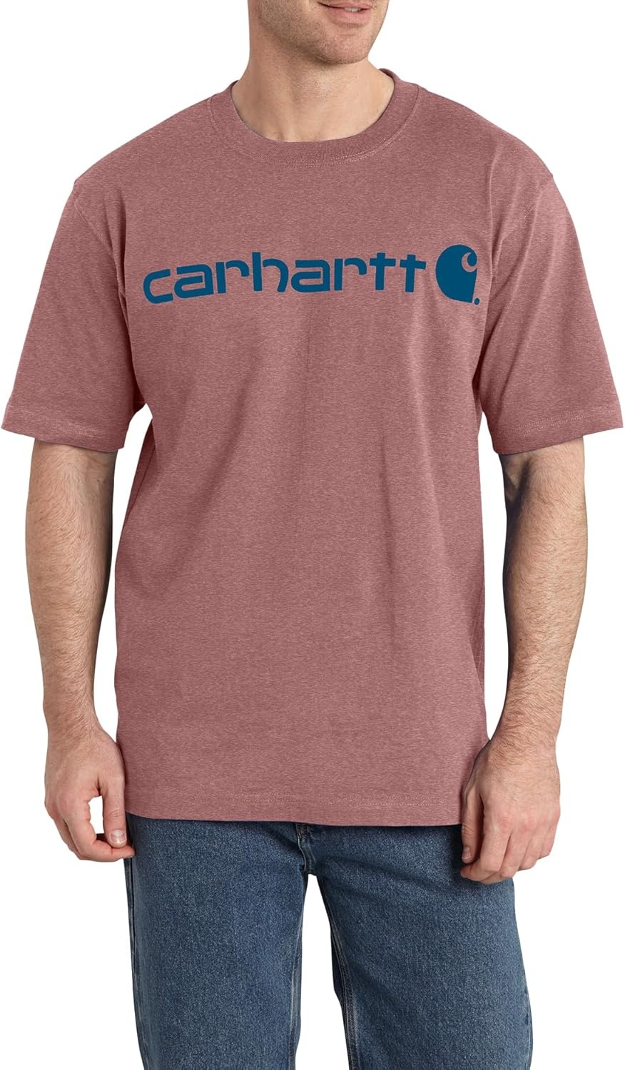 image:imageCarhartt Mens Dearborn Loose Logo TShirtApple Butter Heather