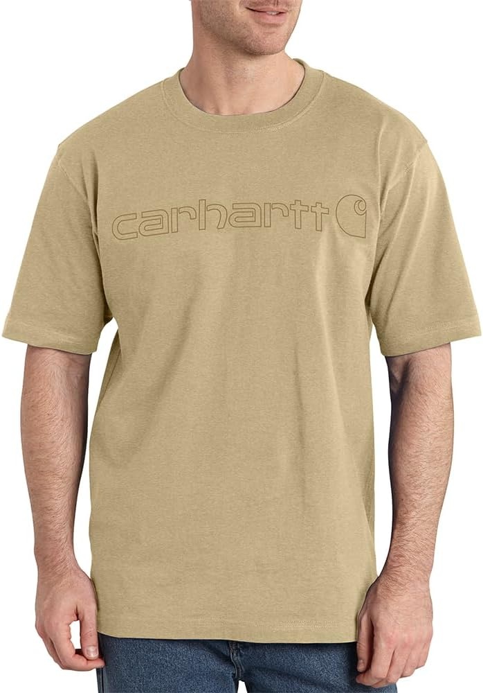 image:imageCarhartt Mens Dearborn Loose Logo TShirtBeach Heather