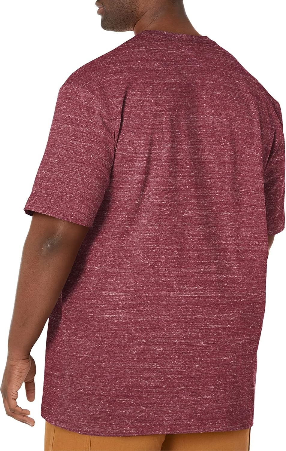 image:imageCarhartt Mens Dearborn Loose Logo TShirtBeet Red Snow Heather