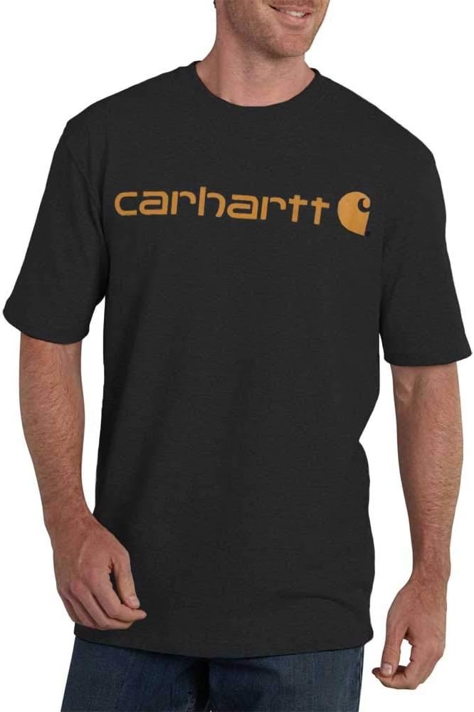 image:imageCarhartt Mens Dearborn Loose Logo TShirtCarbon Heather