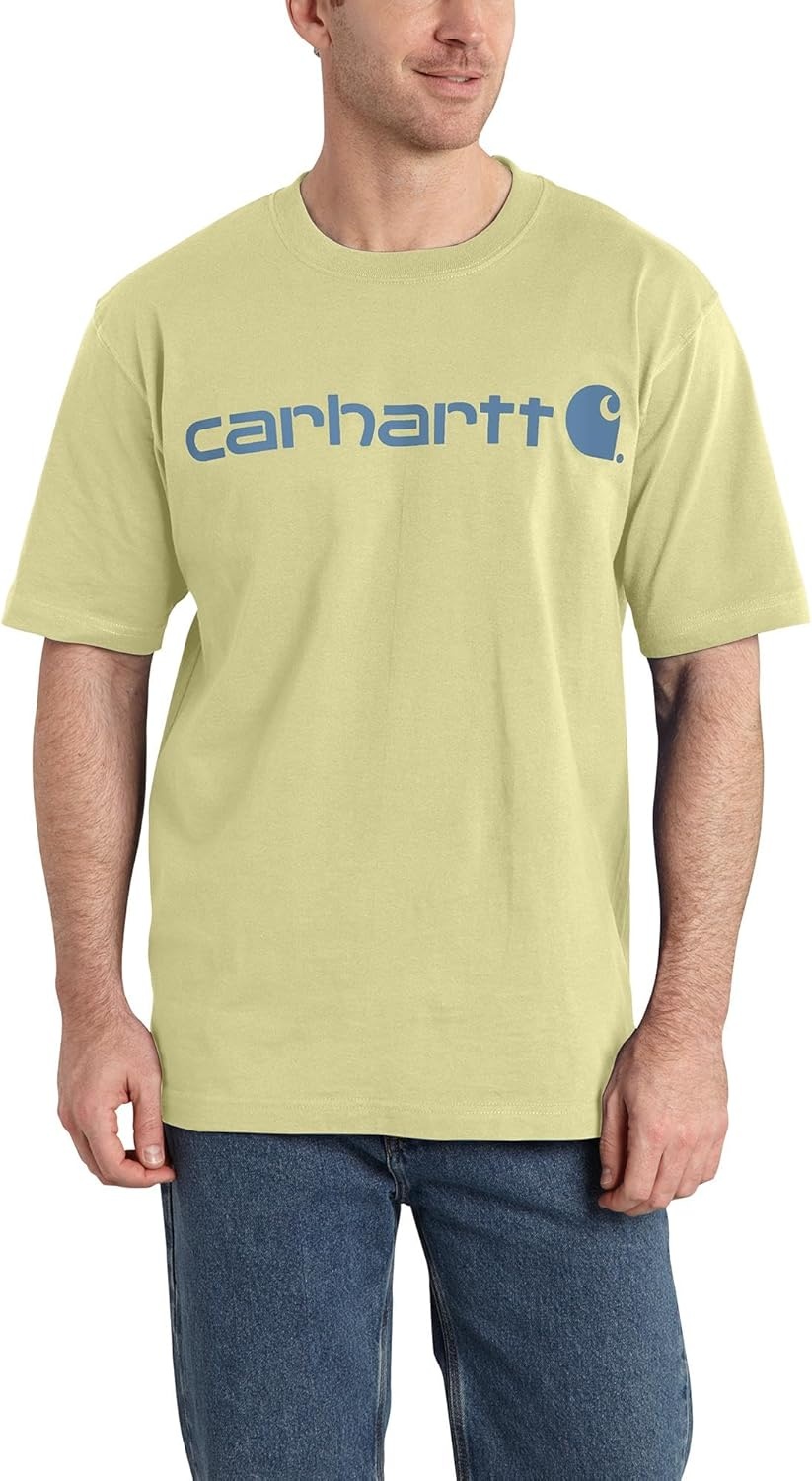image:imageCarhartt Mens Dearborn Loose Logo TShirtLemongrass