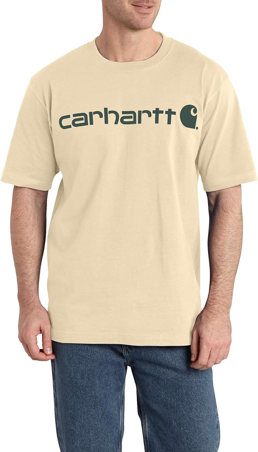 image:imageCarhartt Mens Dearborn Loose Logo TShirtOat Milk