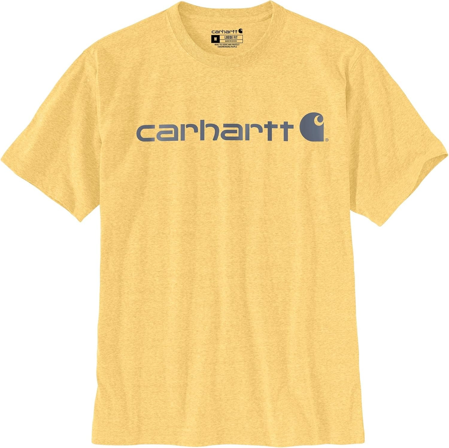 image:imageCarhartt Mens Dearborn Loose Logo TShirtSundance Snow Heather