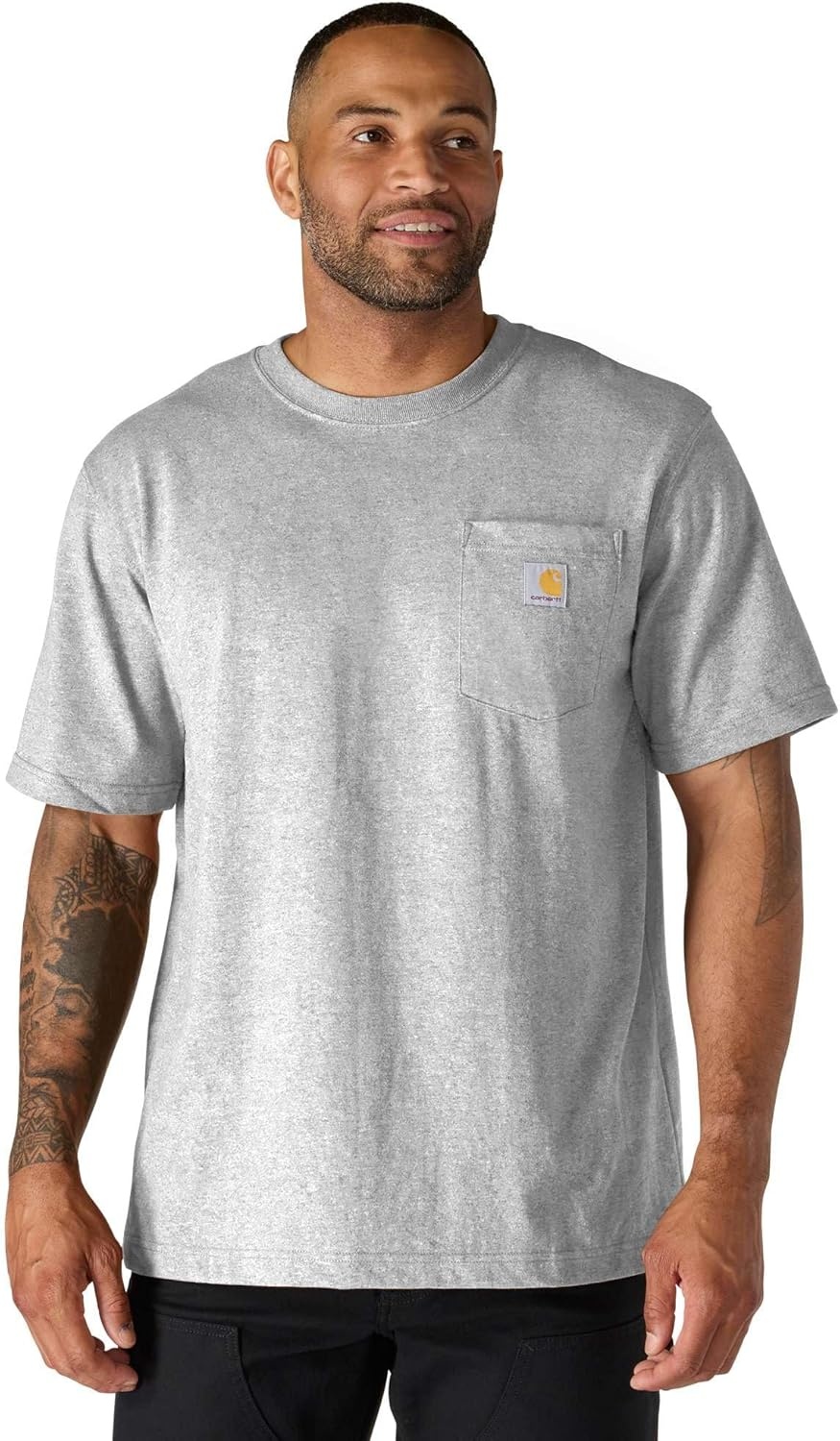image:imageCarhartt Mens Dearborn Relaxed Pocket TShirtHeather Gray