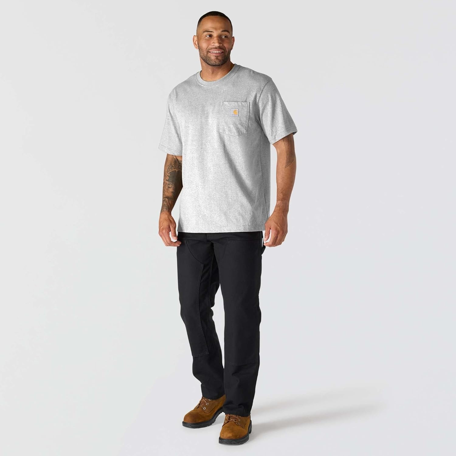 image:imageCarhartt Mens Dearborn Relaxed Pocket TShirtHeather Gray