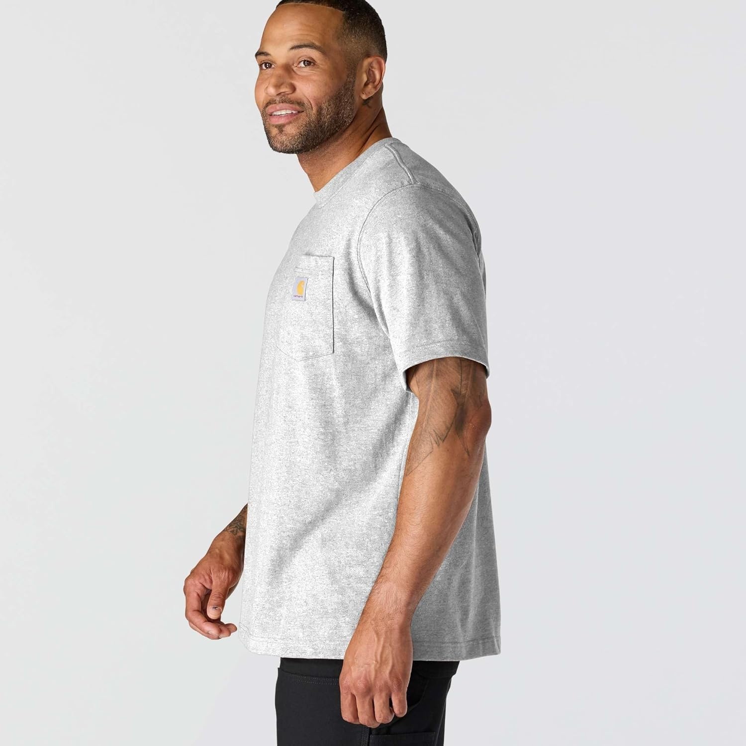 image:imageCarhartt Mens Dearborn Relaxed Pocket TShirtHeather Gray