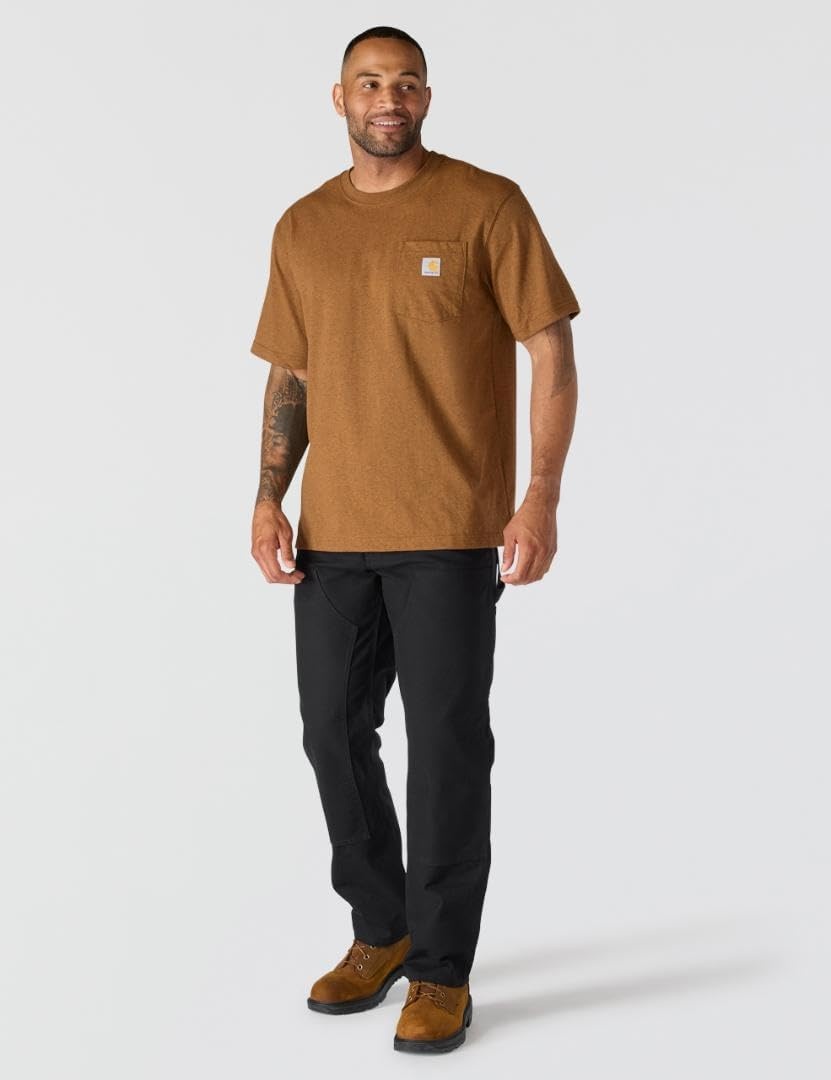 image:imageCarhartt Mens Dearborn Relaxed Pocket TShirtOiled Walnut Heather