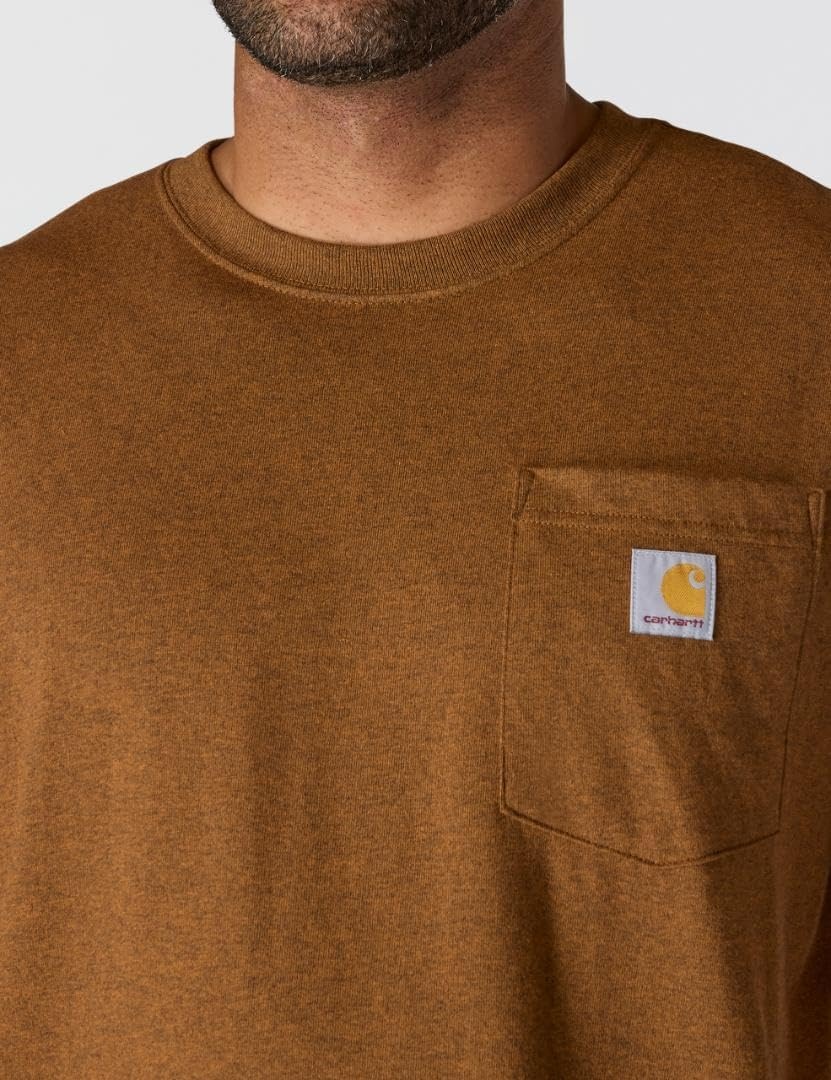 image:imageCarhartt Mens Dearborn Relaxed Pocket TShirtOiled Walnut Heather