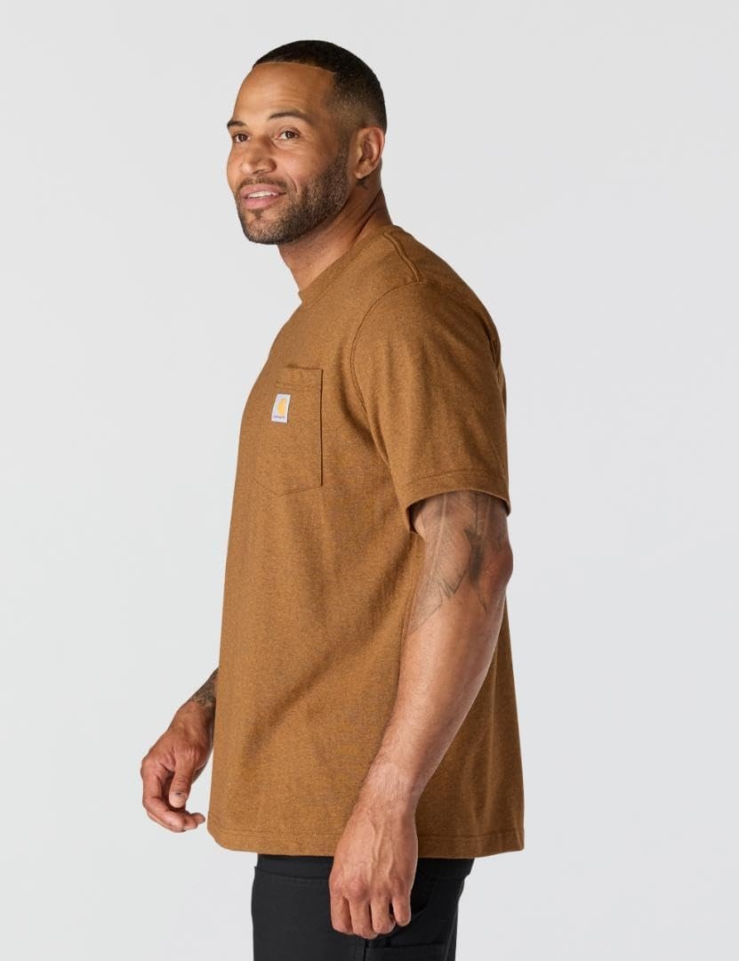 image:imageCarhartt Mens Dearborn Relaxed Pocket TShirtOiled Walnut Heather