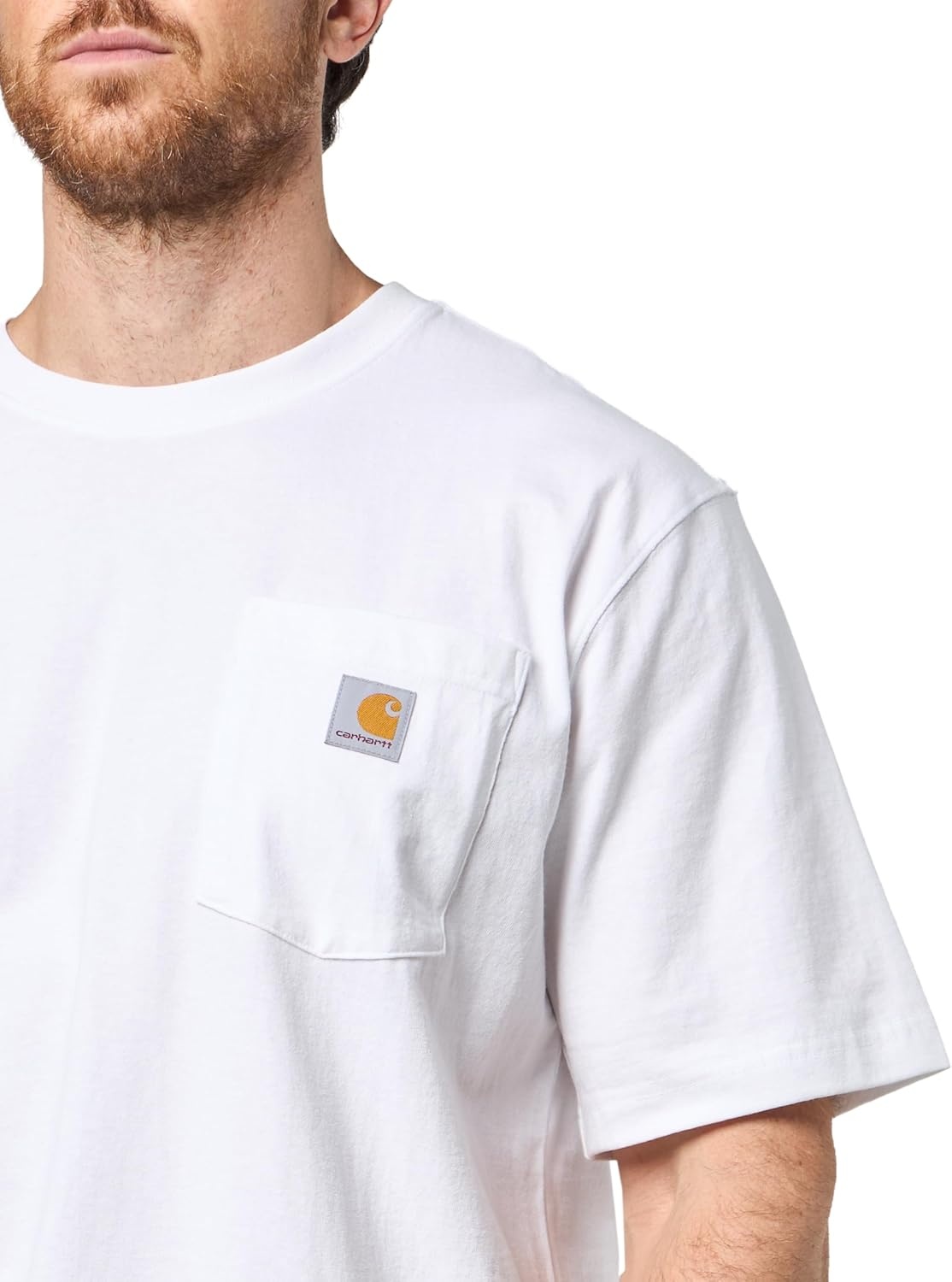 image:imageCarhartt Mens Dearborn Relaxed Pocket TShirtWhite