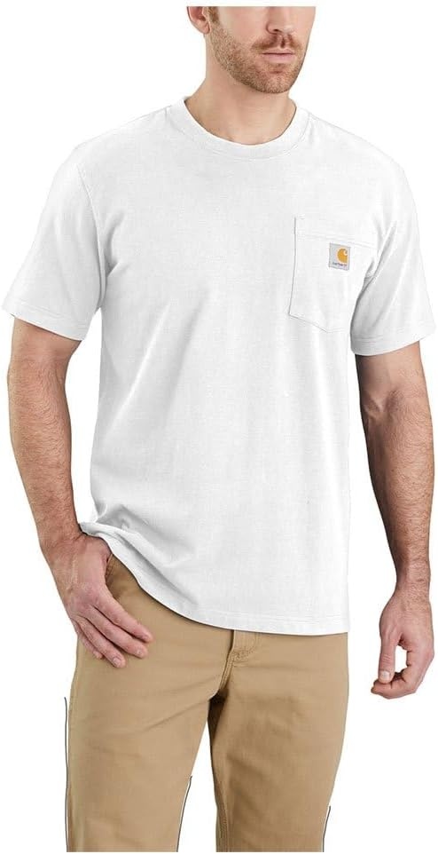 image:imageCarhartt Mens Dearborn Relaxed Pocket TShirtWhite Closeout