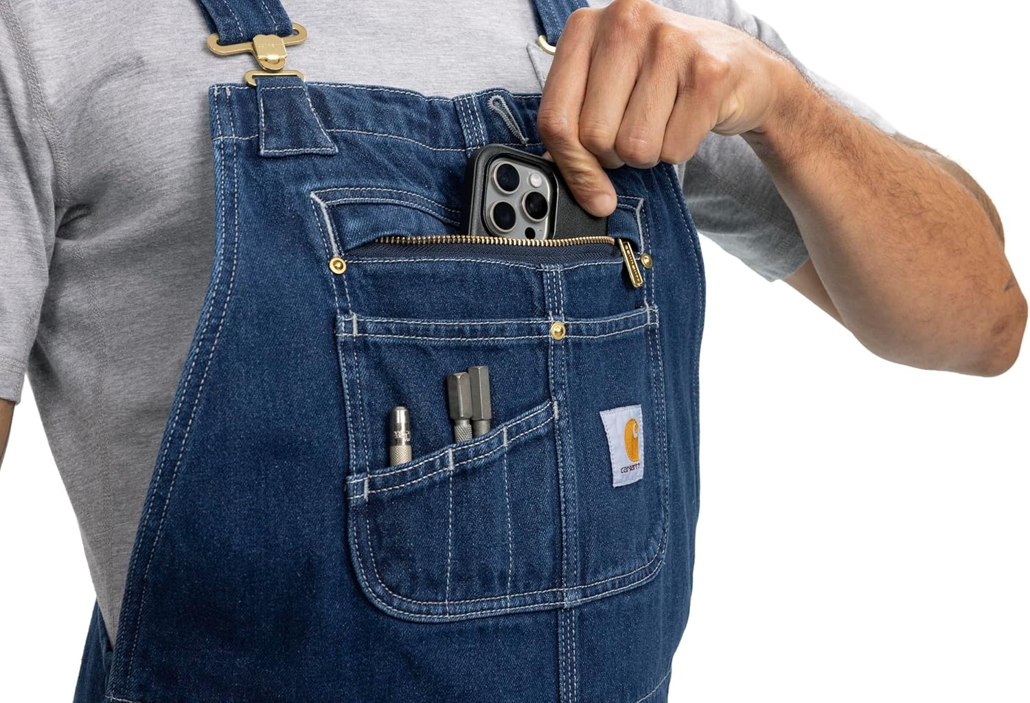 image:imageCarhartt Mens Denim Bib OverallDarkstone