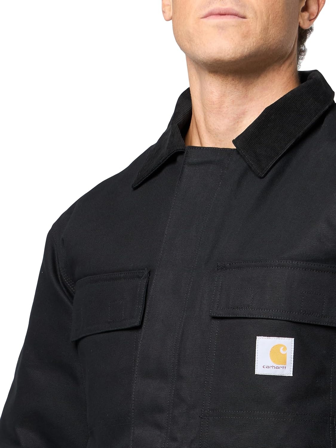 image:imageCarhartt Mens Firm Duck Traditional CoatBlack