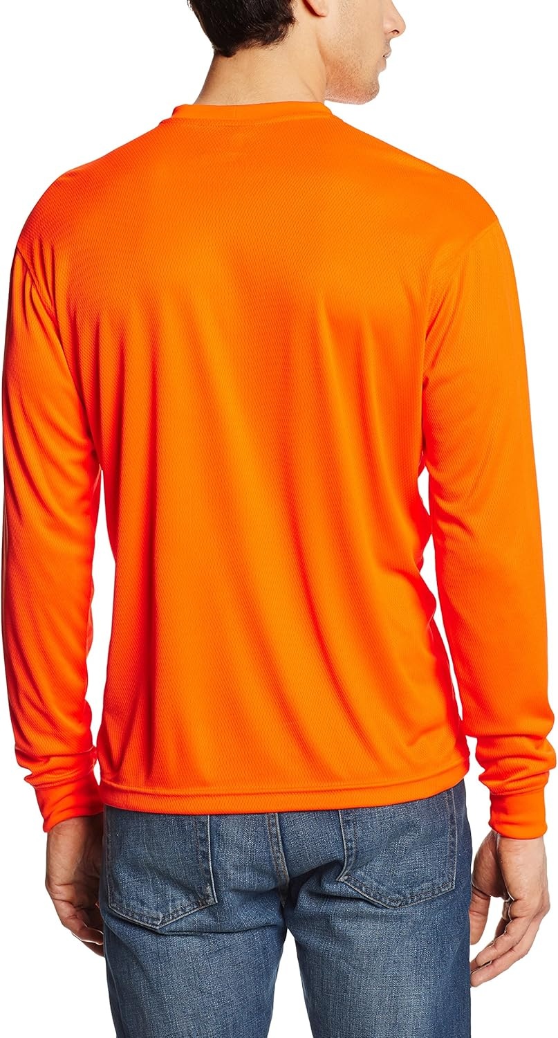 image:imageCarhartt Mens Force Relaxed Color Enhanced LS TShirtBrite Orange