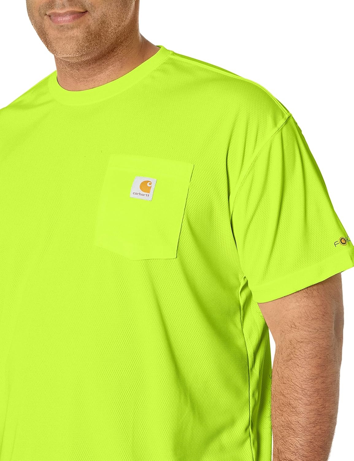 image:imageCarhartt Mens Force Relaxed Color Enhanced TShirtBrite Lime