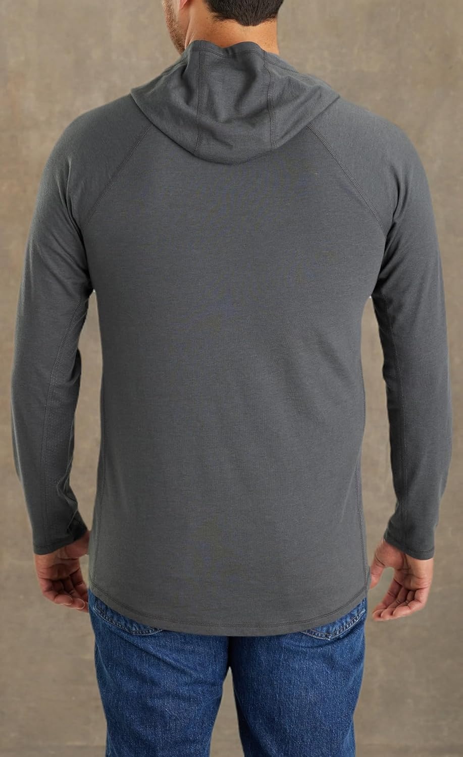 image:imageCarhartt Mens Force Relaxed Fit Midweight LongSleeve Logo Graphic Hooded TShirtCarbon Heather