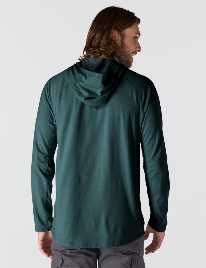 image:imageCarhartt Mens Force Relaxed Fit Midweight LongSleeve Logo Graphic Hooded TShirtGreenstone