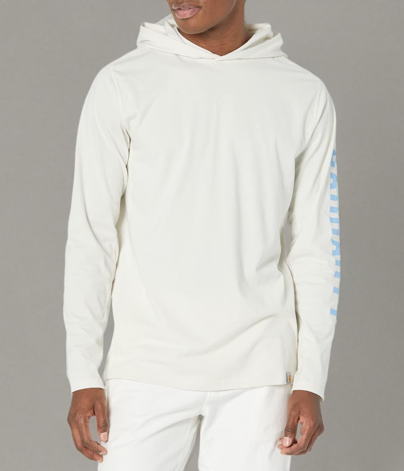 image:imageCarhartt Mens Force Relaxed Fit Midweight LongSleeve Logo Graphic Hooded TShirtMalt