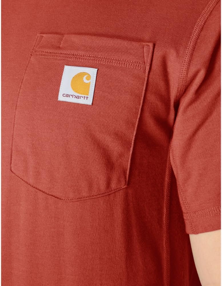 image:imageCarhartt Mens Force Relaxed Fit Midweight ShortSleeve Pocket TShirtAtomic Red