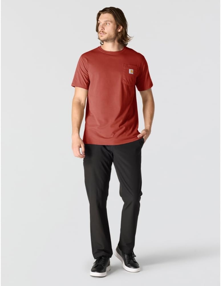image:imageCarhartt Mens Force Relaxed Fit Midweight ShortSleeve Pocket TShirtAtomic Red