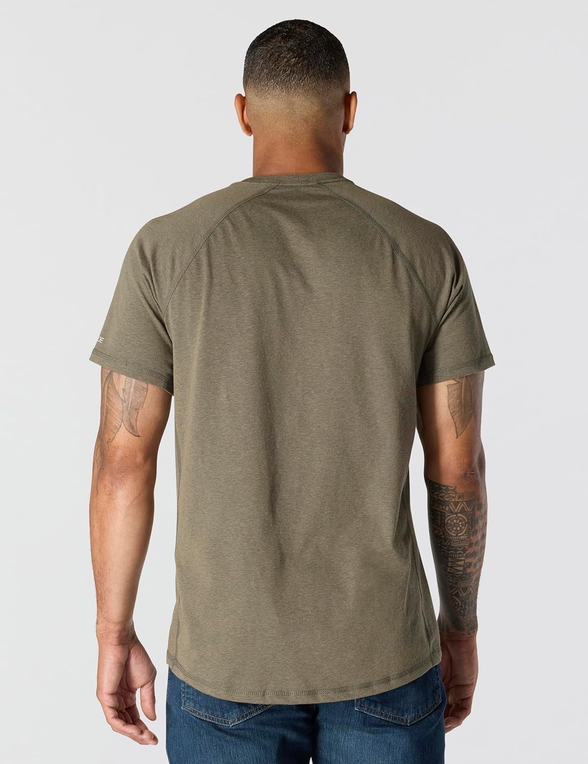 image:imageCarhartt Mens Force Relaxed Fit Midweight ShortSleeve Pocket TShirtBasil Heather