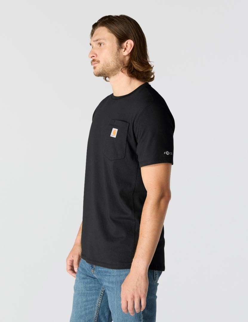 image:imageCarhartt Mens Force Relaxed Fit Midweight ShortSleeve Pocket TShirtBlack