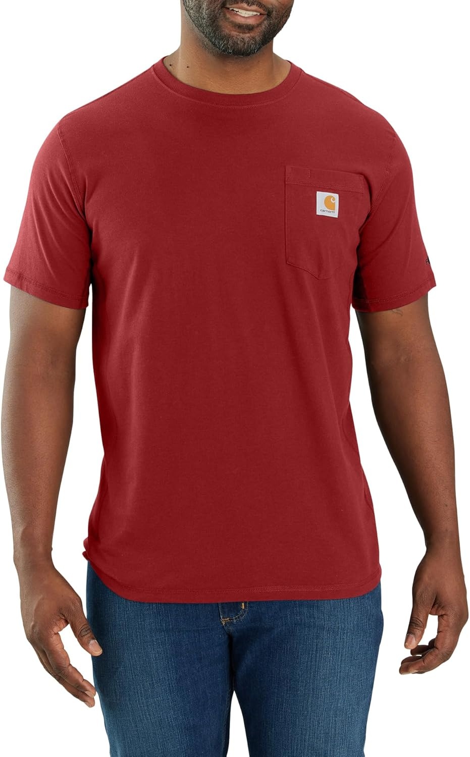 image:imageCarhartt Mens Force Relaxed Fit Midweight ShortSleeve Pocket TShirtCrabapple