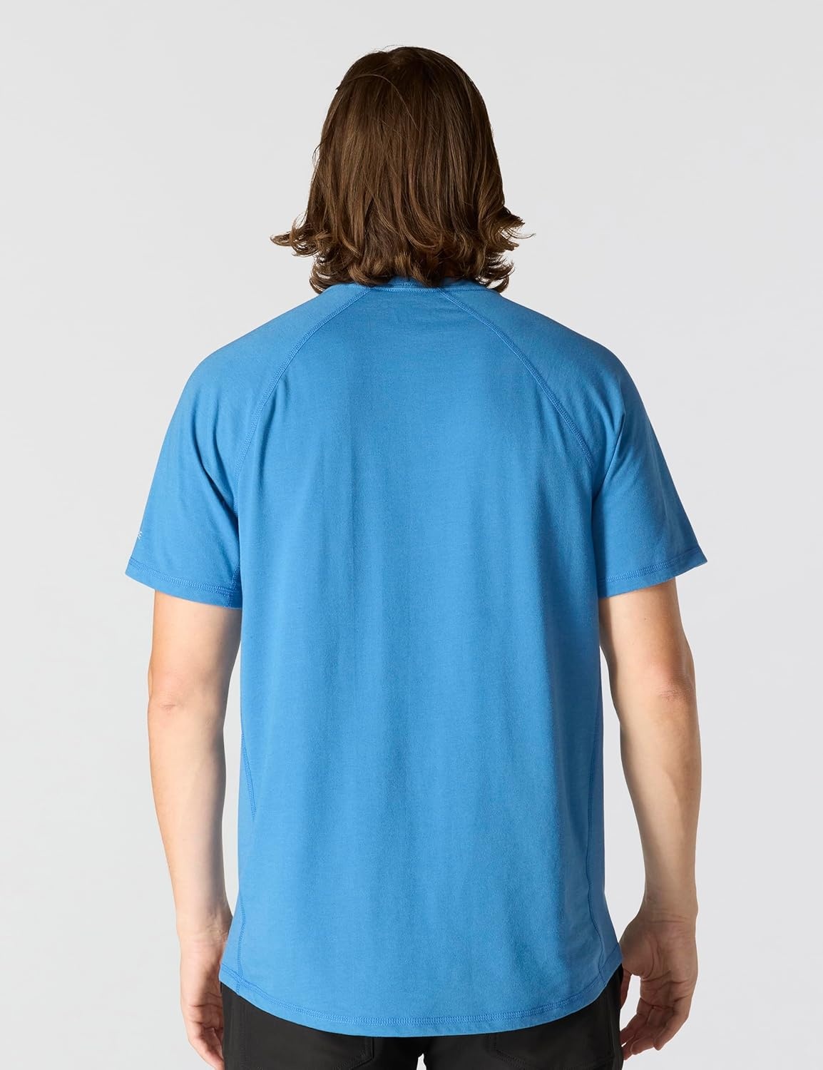 image:imageCarhartt Mens Force Relaxed Fit Midweight ShortSleeve Pocket TShirtDark Horizon Blue Heather