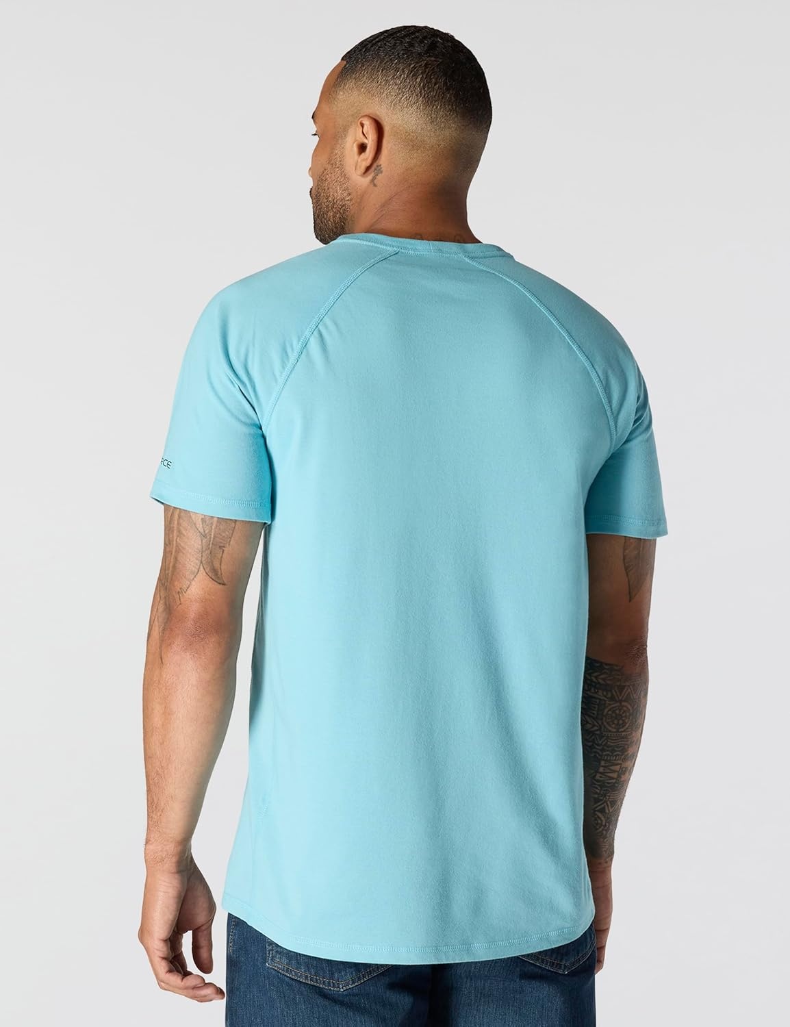image:imageCarhartt Mens Force Relaxed Fit Midweight ShortSleeve Pocket TShirtDusted Aqua