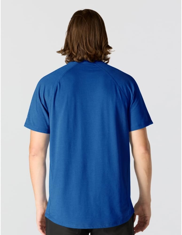 image:imageCarhartt Mens Force Relaxed Fit Midweight ShortSleeve Pocket TShirtElectric Indigo Heather
