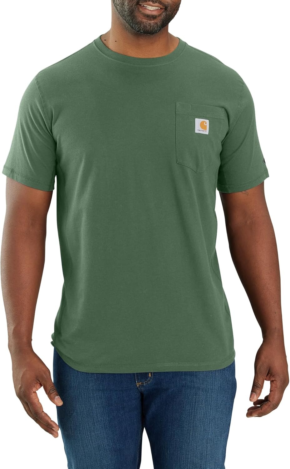 image:imageCarhartt Mens Force Relaxed Fit Midweight ShortSleeve Pocket TShirtFrosted Balsam